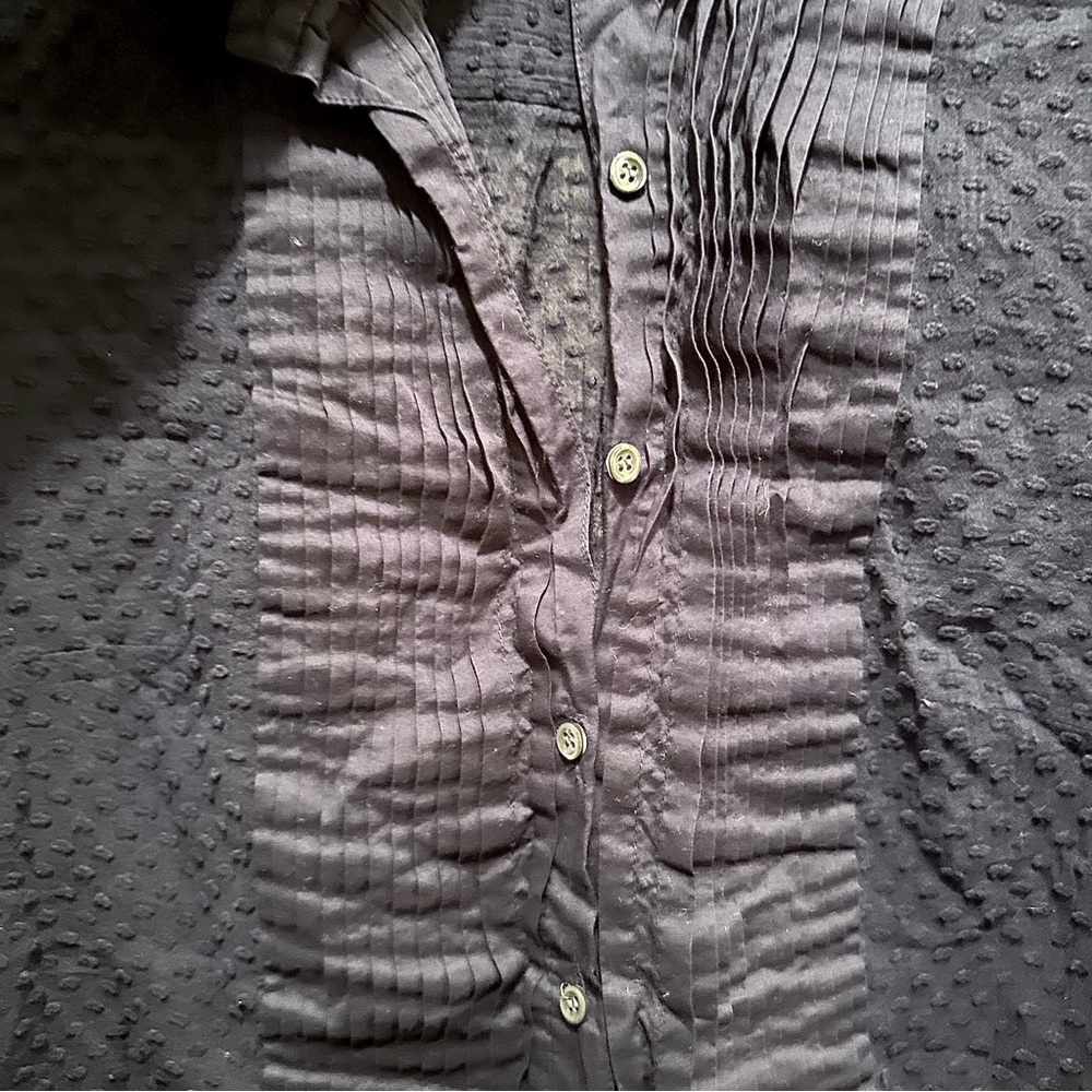 Jcrew - Pleated Shirt - Navy Blue - 00 - Picture 4 of 4